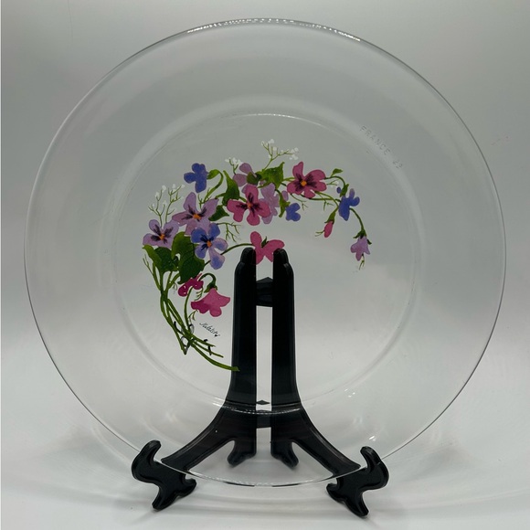 Vintage Avon Arcoroc France “Wild Violets” Salad Plates - Set of 6 - Picture 8 of 11